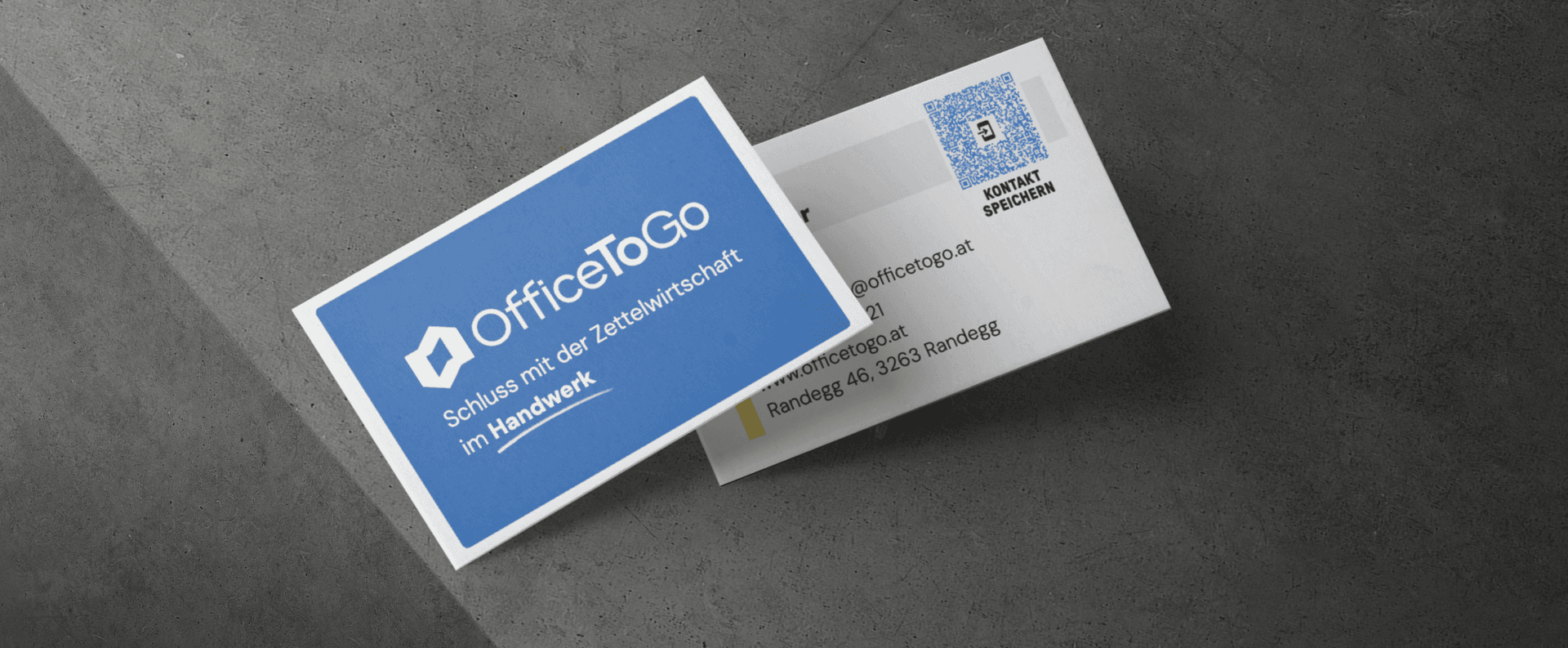 OfficeToGo Print-Materialien: Visitenkarten