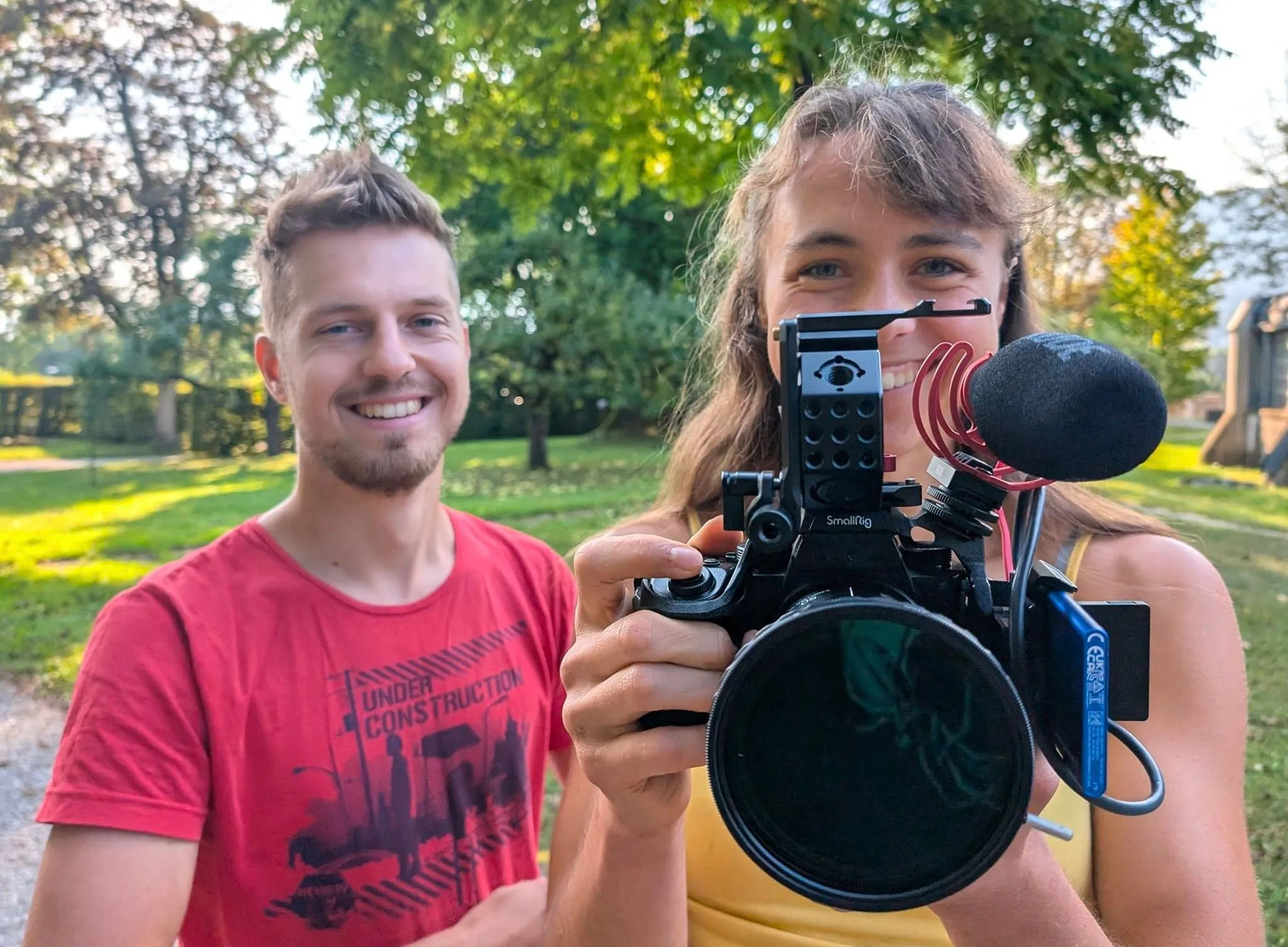 Matthias Amon & Romi Netzeberger mit Videosetup