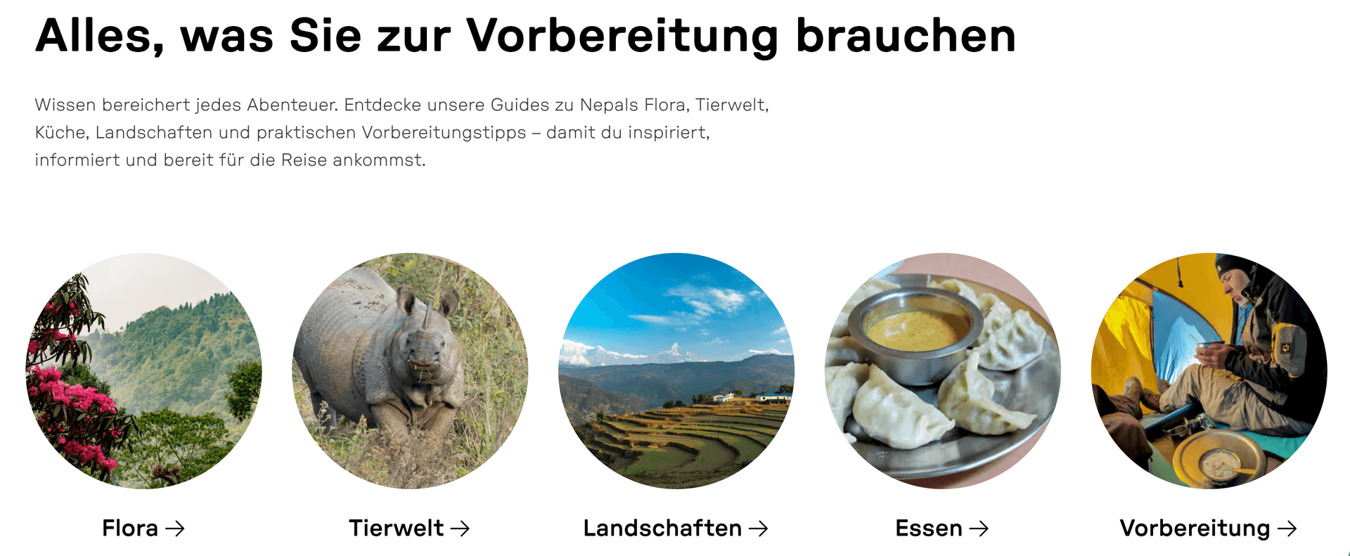 Nepal Himalayas Adventure - Info Sektion