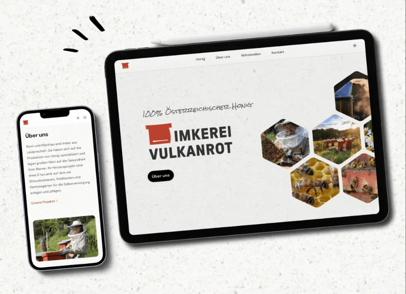 Image for Imkerei Vulkanrot - Branding & Website