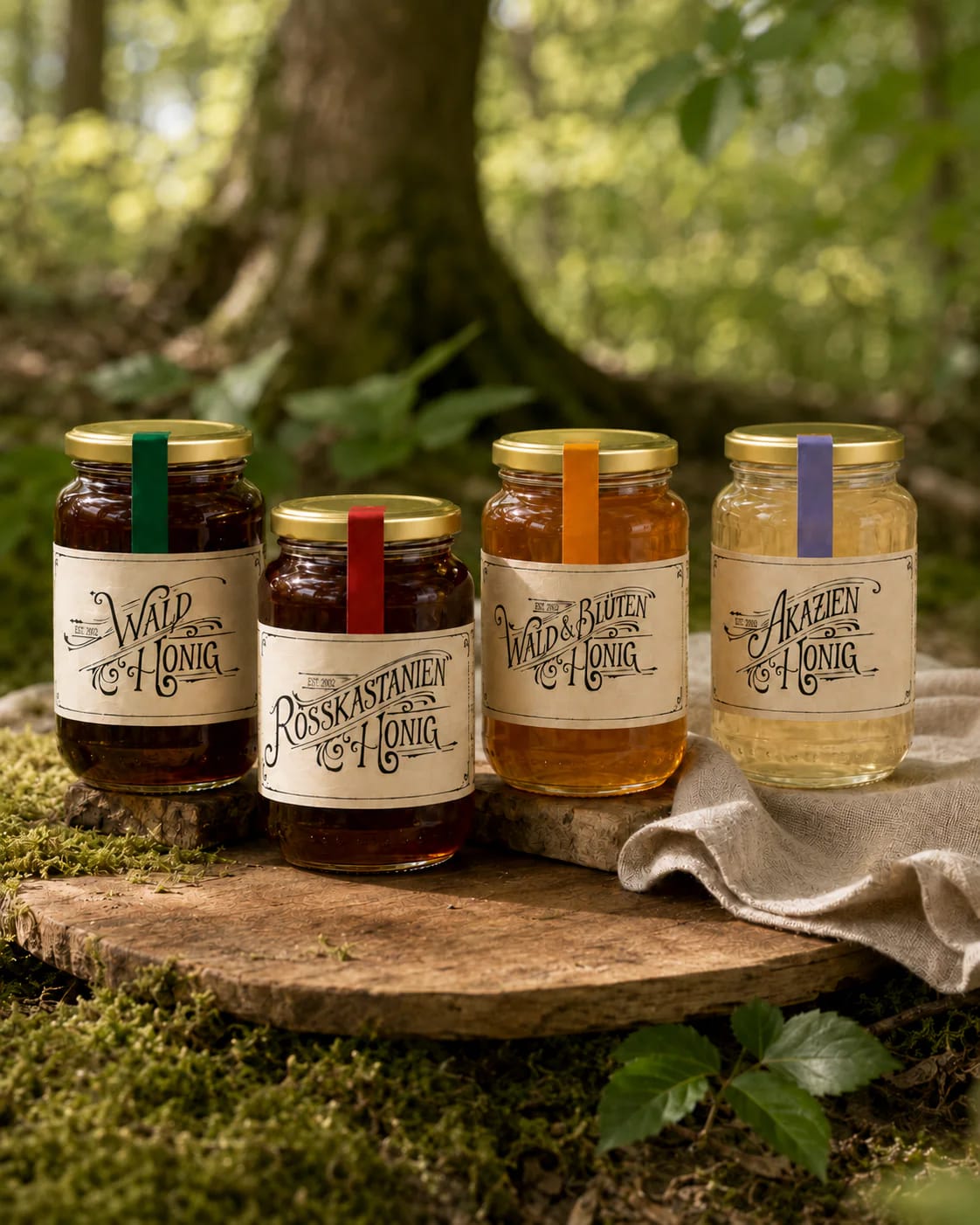 Roland Bozso's new honey labels