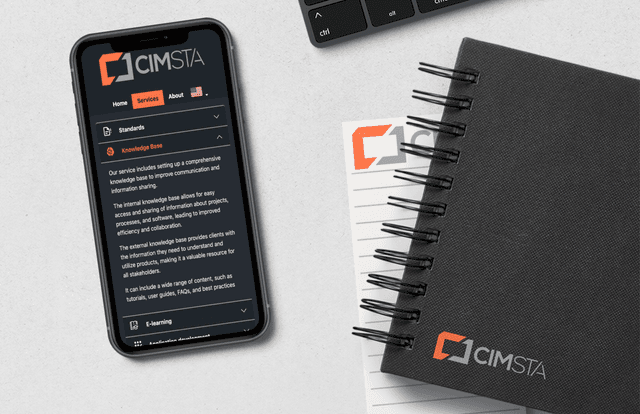 CIMSTA Website und Corporate Design