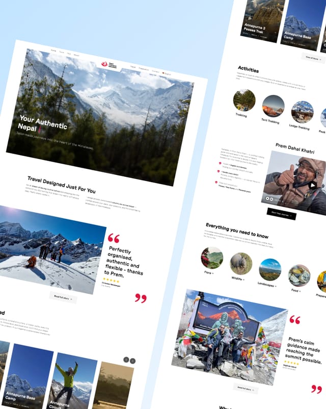 Prem Webdesign - Desktop Ansicht